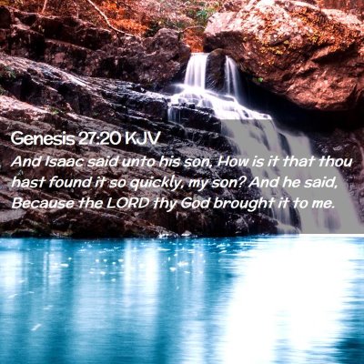 Genesis 27:20 KJV Free Bible Images