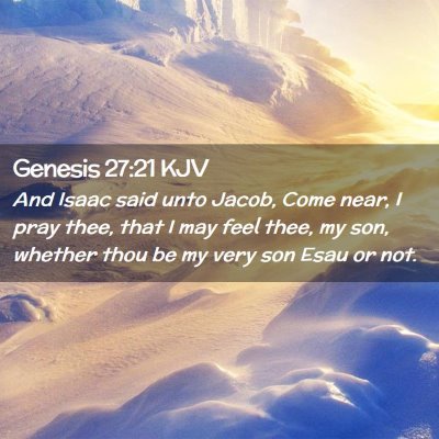 Genesis 27:21 KJV Free Bible Images