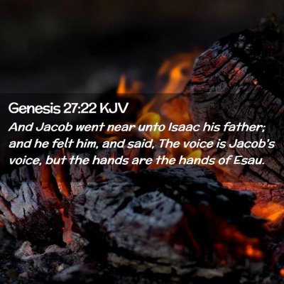 Genesis 27:22 KJV Free Bible Images