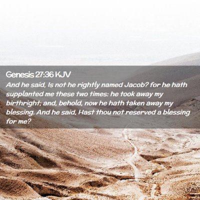 Genesis 27:36 KJV Free Bible Images