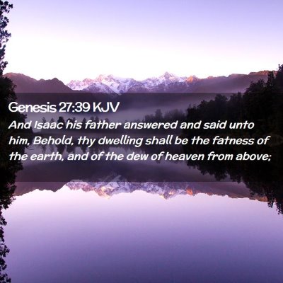 Genesis 27:39 KJV Free Bible Images