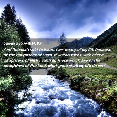 Genesis 27:46 KJV Free Bible Images