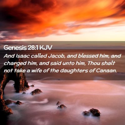 Genesis 28:1 KJV Free Bible Images