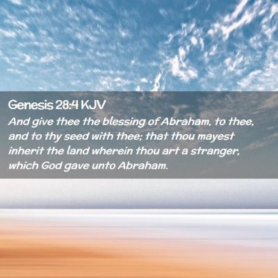 Genesis 28:4 KJV Free Bible Images