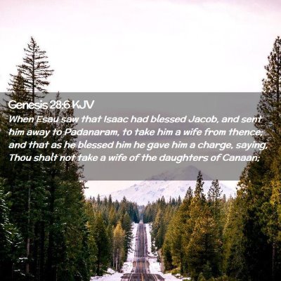 Genesis 28:6 KJV Free Bible Images