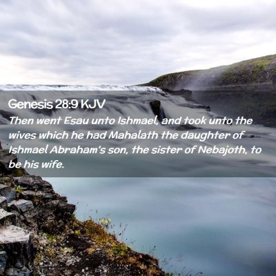 Genesis 28:9 KJV Free Bible Images