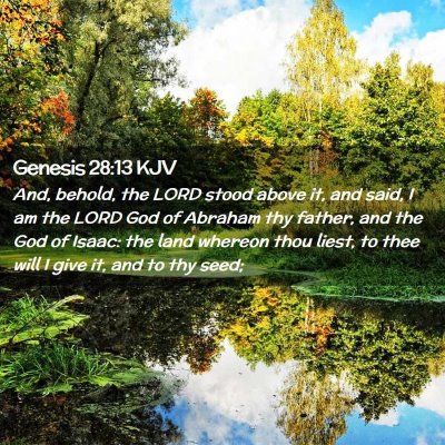 Genesis 28:13 KJV Free Bible Images