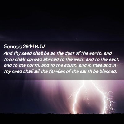 Genesis 28:14 KJV Free Bible Images