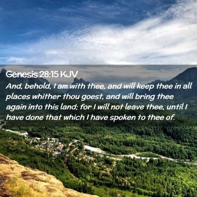 Genesis 28:15 KJV Free Bible Images