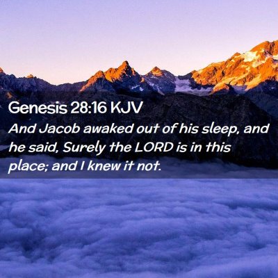 Genesis 28:16 KJV Free Bible Images