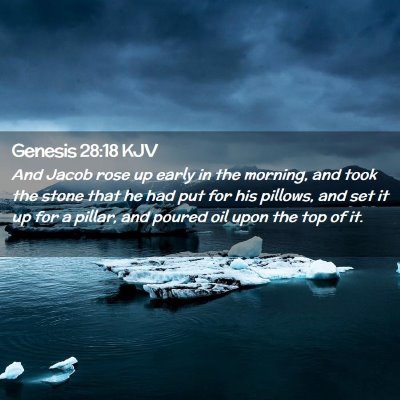 Genesis 28:18 KJV Free Bible Images