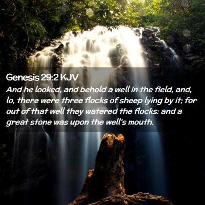 Genesis 29:2 KJV Free Bible Images