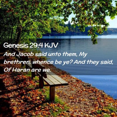 Genesis 29:4 KJV Free Bible Images