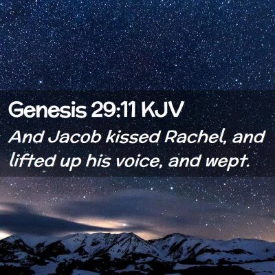 Genesis 29:11 KJV Free Bible Images