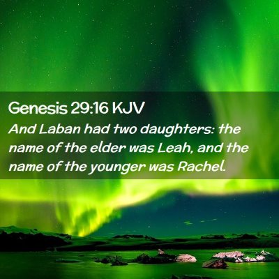 Genesis 29:16 KJV Free Bible Images