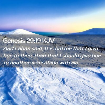 Genesis 29:19 KJV Free Bible Images