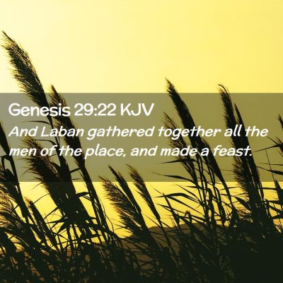 Genesis 29:22 KJV Free Bible Images