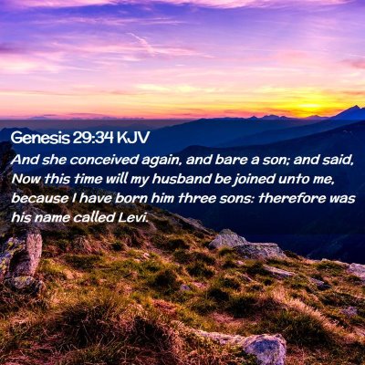 Genesis 29:34 KJV Free Bible Images