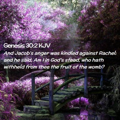 Genesis 30:2 KJV Free Bible Images