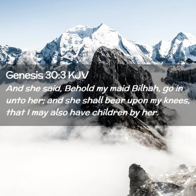 Genesis 30:3 KJV Free Bible Images