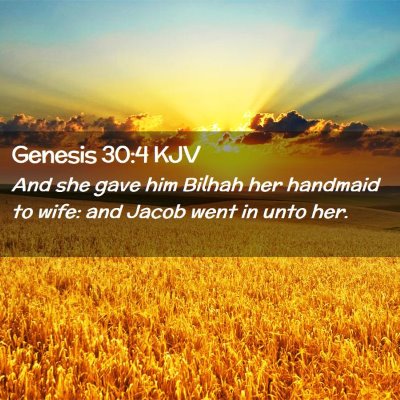 Genesis 30:4 KJV Free Bible Images