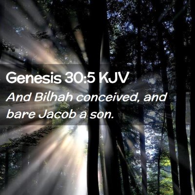 Genesis 30:5 KJV Free Bible Images