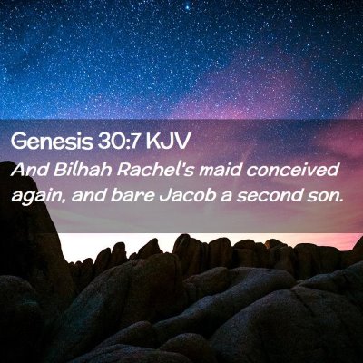 Genesis 30:7 KJV Free Bible Images