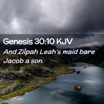 Genesis 30:10 KJV Free Bible Images