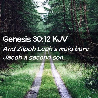 Genesis 30:12 KJV Free Bible Images