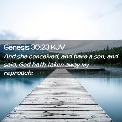 Genesis 30:23 KJV Free Bible Images