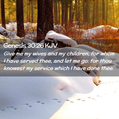 Genesis 30:26 KJV Free Bible Images