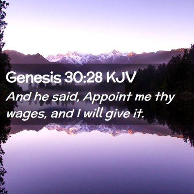 Genesis 30:28 KJV Free Bible Images