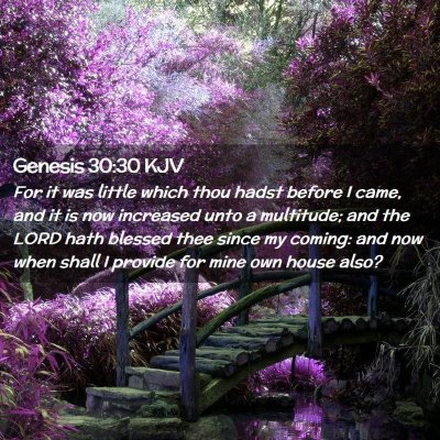 Genesis 30:30 KJV Free Bible Images