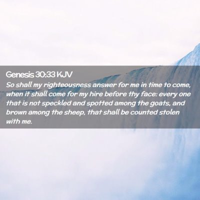 Genesis 30:33 KJV Free Bible Images