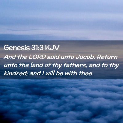 Genesis 31:3 KJV Free Bible Images