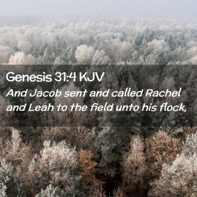 Genesis 31:4 KJV Free Bible Images