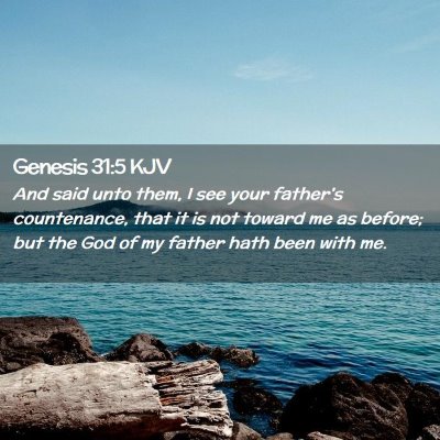 Genesis 31:5 KJV Free Bible Images