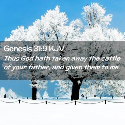 Genesis 31:9 KJV Free Bible Images