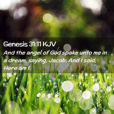 Genesis 31:11 KJV Free Bible Images