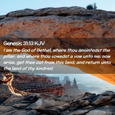 Genesis 31:13 KJV Free Bible Images