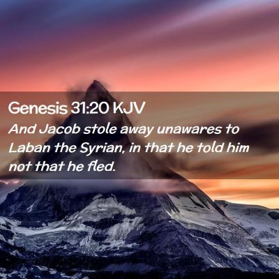 Genesis 31:20 KJV Free Bible Images