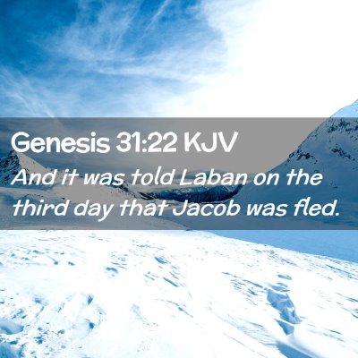 Genesis 31:22 KJV Free Bible Images