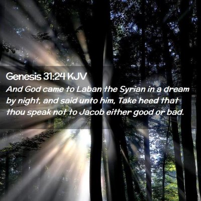 Genesis 31:24 KJV Free Bible Images