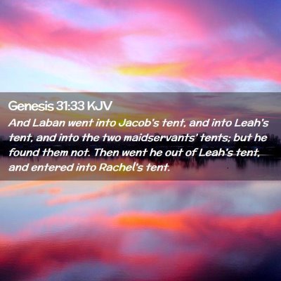 Genesis 31:33 KJV Free Bible Images