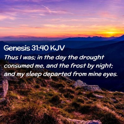 Genesis 31:40 KJV Free Bible Images