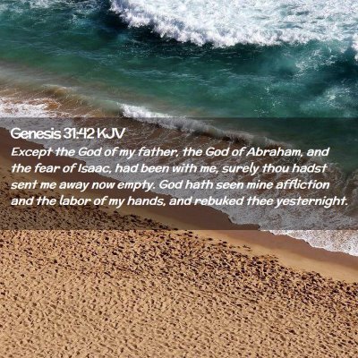 Genesis 31:42 KJV Free Bible Images