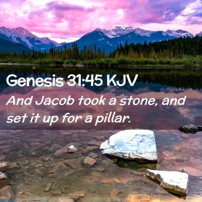 Genesis 31:45 KJV Free Bible Images