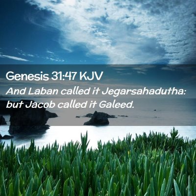 Genesis 31:47 KJV Free Bible Images