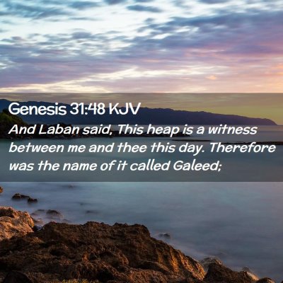 Genesis 31:48 KJV Free Bible Images