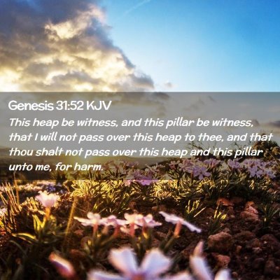 Genesis 31:52 KJV Free Bible Images